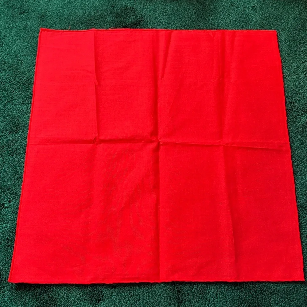 Vibrant Red Fabric Napkins
